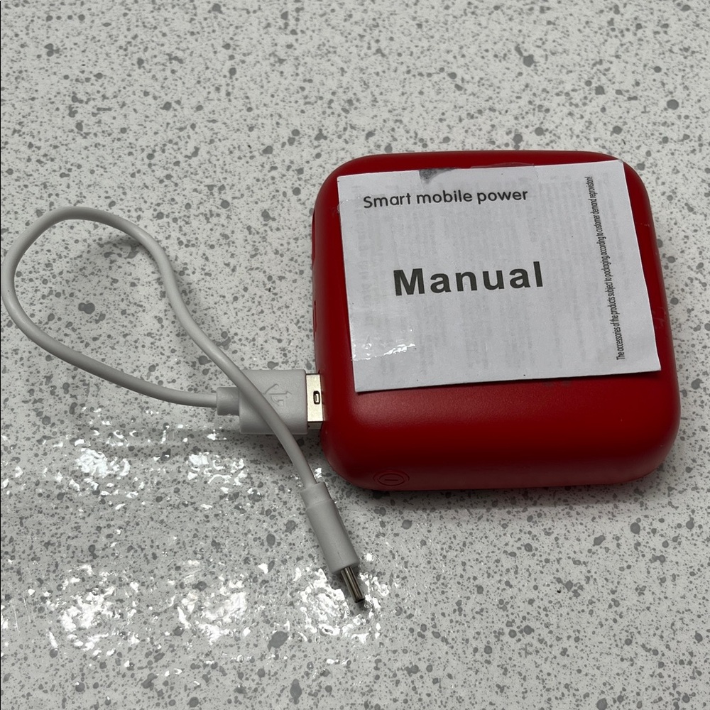 Red Portable Power Bank